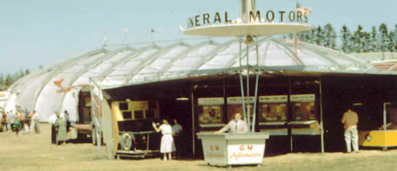 Entrance to the Aer-o-Dome Tent